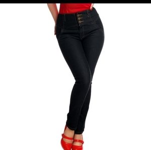 Collectif Kate Rebel Jeans in Black